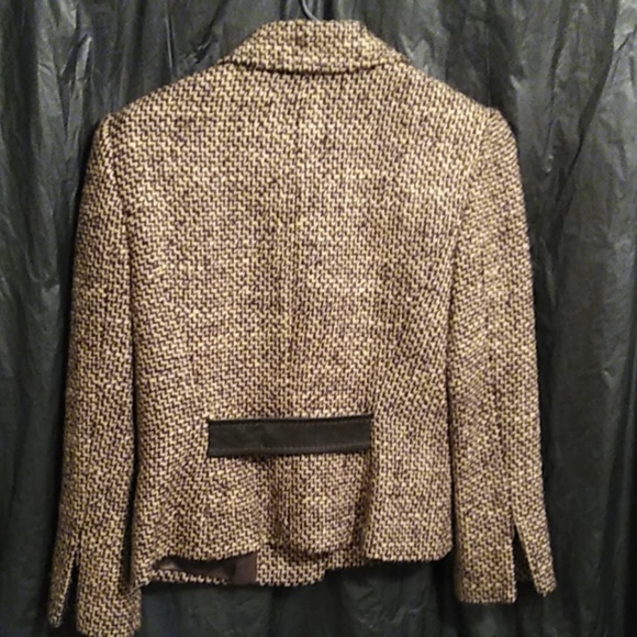 Tombolini brown and tan wool blend tweed  … - Picture 8 of 9
